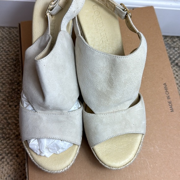 NWOT - CORDANI, Elenor - Beige Suede Sling Back Espadrille - Size 41 (9.5/10 US) - Picture 11 of 16